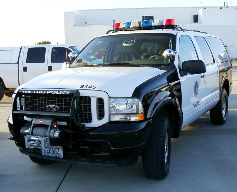 Naked Man police truck